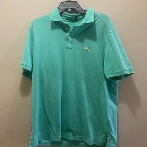 Tommy Bahama Island Zone Aqua Polo Shit Men’s Large